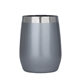 aerial view a silver ecovessel(r) port 10 oz vacuum insulated wine tumbler, image 1 of 6