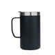 aerial view a black ecovessel(r) the transit 16 oz vacuum insulated camping mug, image 1 of 7