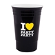 aerial view a black usa made 16 oz the party cup(r), image 1 of 2
