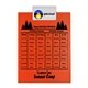 a white clip & orange board letter clipboard - digital imprint