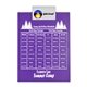 a white clip & violet board letter clipboard - digital imprint