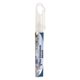aerial view a clear sprayclip 10 ml. antibacterial hand sanitizer spray pump bottle with carabiner clip cap (photoimage full color), image 1 of 2