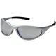 a silver/silver mirror zone ii safety glasses