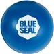 a royal blue large round stress ball