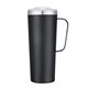 aerial view a black phinney ridge 28 oz stainless steel mug, image 1 of 10