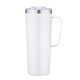 aerial view a white phinney ridge 28 oz stainless steel mug, image 1 of 2