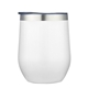 aerial view a white malbec 12 oz stainless steel tumbler, image 1 of 2