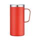 aerial view a pms 1797c magnolia 20 oz stainless steel mug, image 1 of 2