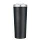 aerial view a black yreka 28 oz stainless steel tumbler, image 1 of 6