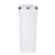 aerial view a white yreka 28 oz stainless steel tumbler, image 1 of 3