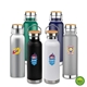 a group of smith 20 oz stainless steel bamboo cap water bottle