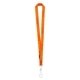 a orange 3/4 original fast track lanyard with bulldog or j - hook clip