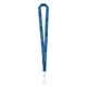 a royal blue 3/4 original fast track lanyard with bulldog or j - hook clip