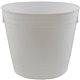 a white 220 oz plastic party bucket with handles