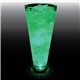 a green led & clear glass 16 oz light up tall flared plastic pilsner cup