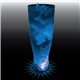 a blue led & clear glass 22 oz single light tall fluted plastic pilsner cup