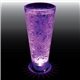a violet led & clear glass 5 oz light up flared plastic pilsner sampler
