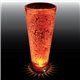 a orange led & clear glass 5 oz light up flared plastic pilsner sampler
