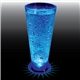 a blue led & clear glass 5 oz light up flared plastic pilsner sampler