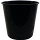 a black 176 oz plastic brew bucket