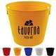 a group of 220 oz plastic party bucket with handles