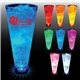 a group of 16 oz light up tall flared plastic pilsner cup