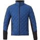 aerial view a invictus/black (438) mens rougemont hybrid insulated diamond quilted puffer jacket, image 1 of 2