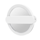 aerial view a white led mirror with swivel handle, image 1 of 3