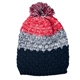 aerial view a red/white/blue usa ski pom beanie, image 1 of 2