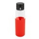 aerial view a red 20 oz hydro glass bottle, image 1 of 2