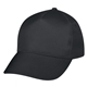aerial view a black 100 econo elite polyester cap, image 1 of 3