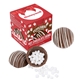 aerial view a custom hot cocoa bomb - peppermint flavor, image 1 of 4