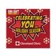 aerial view a custom smash chocolate cake w / starzmania color topper, image 1 of 7