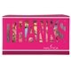 aerial view a custom thanks die cut box with triple layer hearts, image 1 of 6