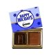 aerial view a custom custom chocolate squares gift box full color lid (1 1/4 oz), image 1 of 2