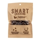 aerial view a kraft fairtrade dark chocolate almonds in compostable kraft pouch, image 1 of 3
