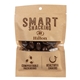 a kraft fairtrade dark chocolate raisins in compostable kraft pouch