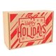 aerial view a kraft hot cocoa bar kit with 4 mugs, image 1 of 12