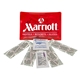 aerial view a red essentials first aid kit, image 1 of 3