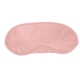 aerial view a pink satin sleep eye mask, image 1 of 2