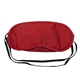 aerial view a red satin sleep eye mask, image 1 of 3