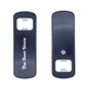 aerial view a black bottle opener with magnet, image 1 of 3