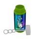 aerial view a green 2 oz bottle of bubbles, image 1 of 2