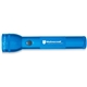 a blue maglite flashlight