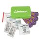 a lime green parents first aid kit