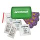 a transparent green parents first aid kit