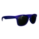 a blue matte soft rubberized finish miami sunglasses