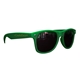 a green matte soft rubberized finish miami sunglasses