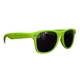 a neon green matte soft rubberized finish miami sunglasses