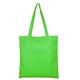 aerial view a lime green 15w x 16h - catalina day tote shopping bag with hook and loop fastener closure, image 1 of 2
